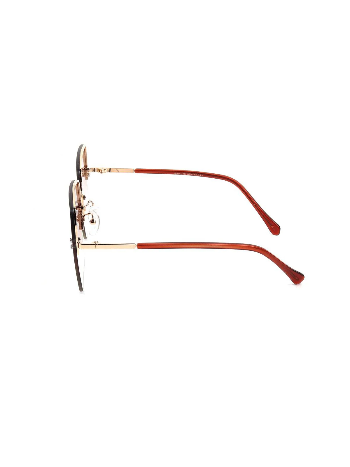 Odette Women Brown Metal Sunglasses - Image 5
