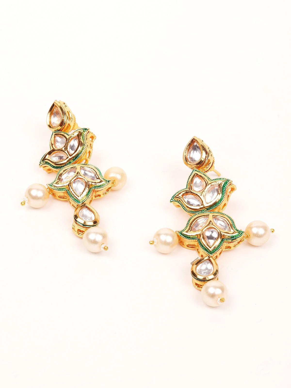Odette Women Peach Metal Necklace Set - Image 6