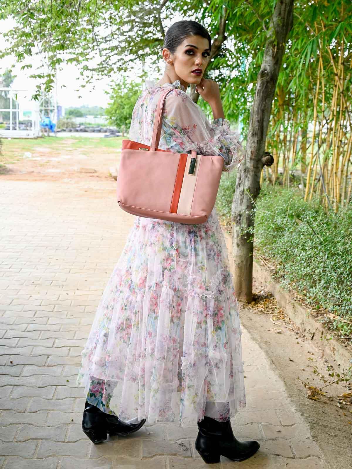 Odette Peach Formal Handbag For Women - Image 2