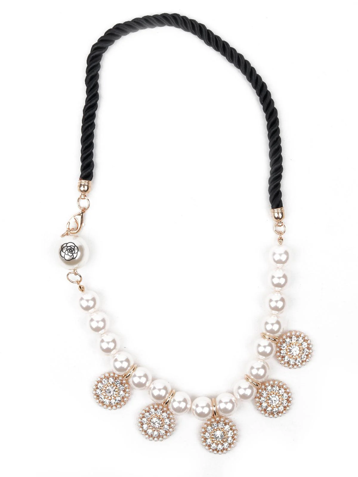 Odette Women White Metal Necklace - Image 3