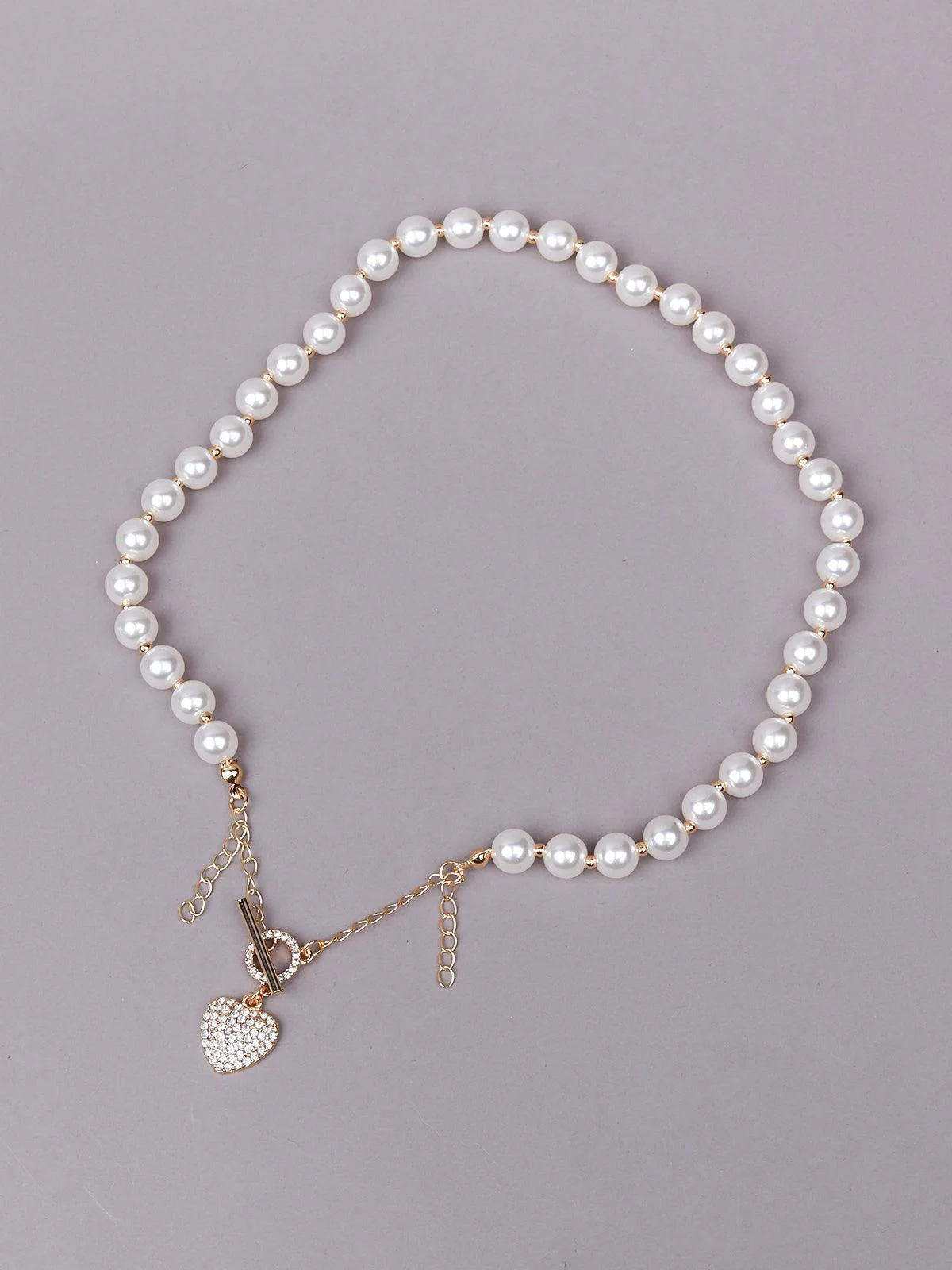 Odette Women White Metal Necklace - Image 2