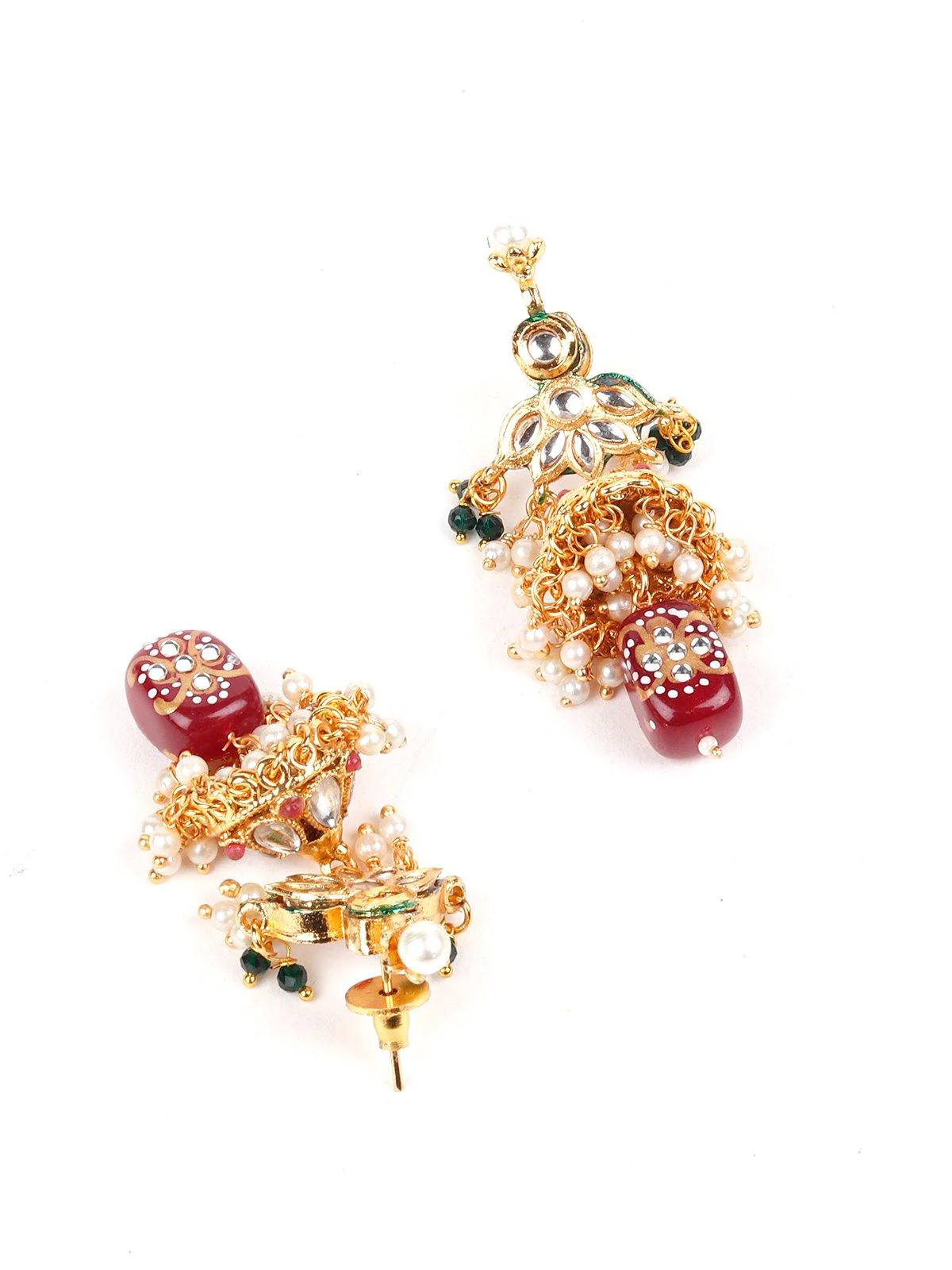 Odette Women Pearl Necklace With Kundan Work Finish - Image 5