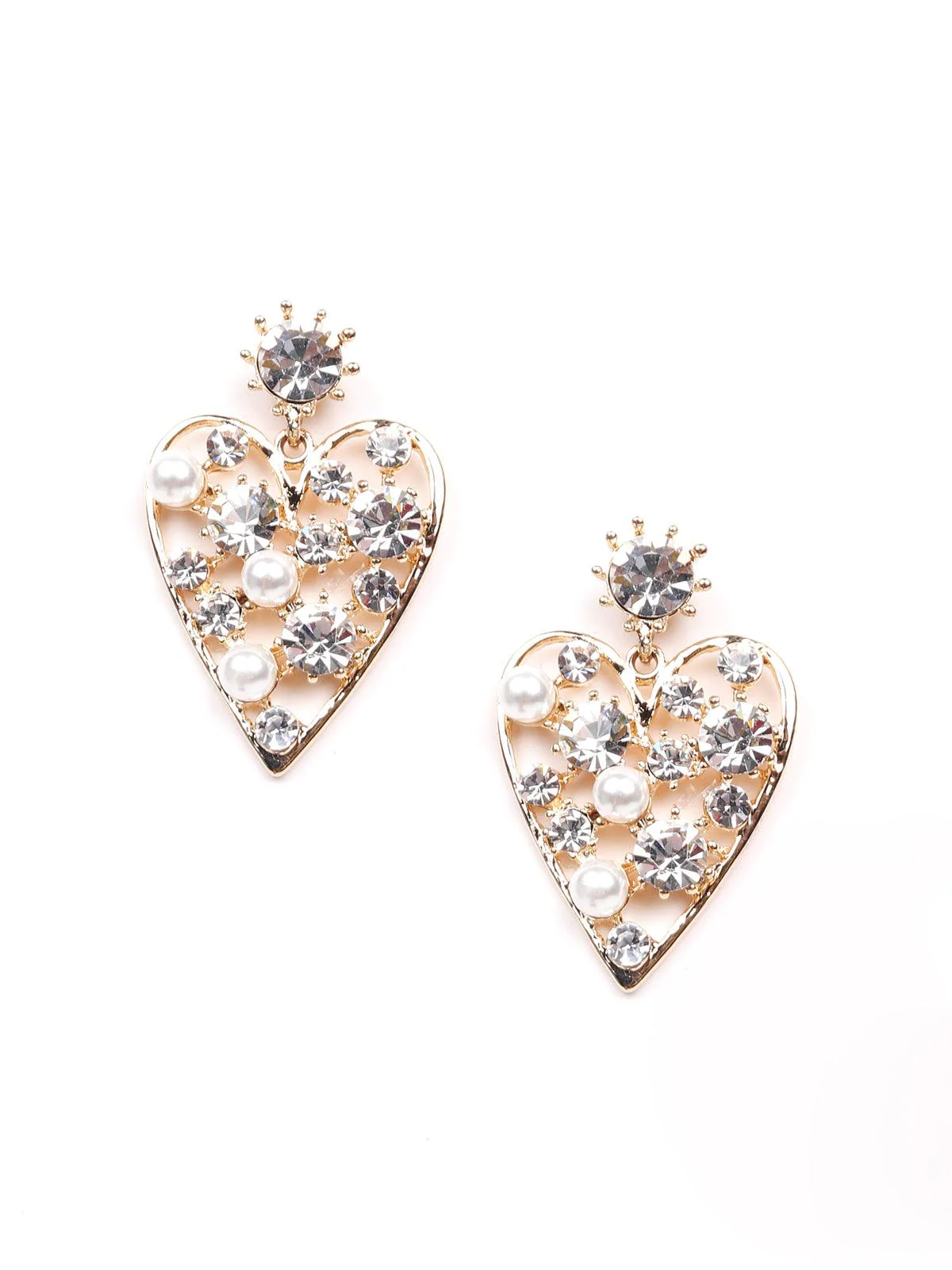 Odette Women White Metal Earrings