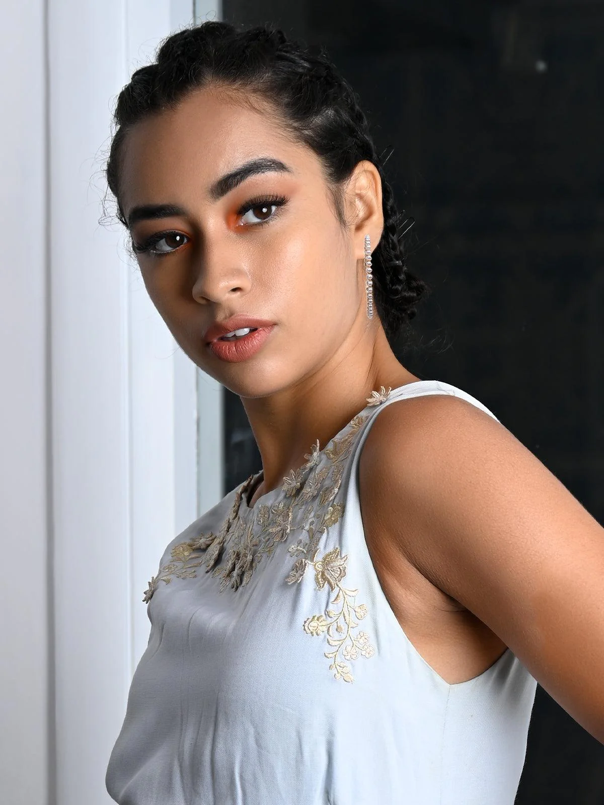 Odette Women White Metal Earrings - Image 2