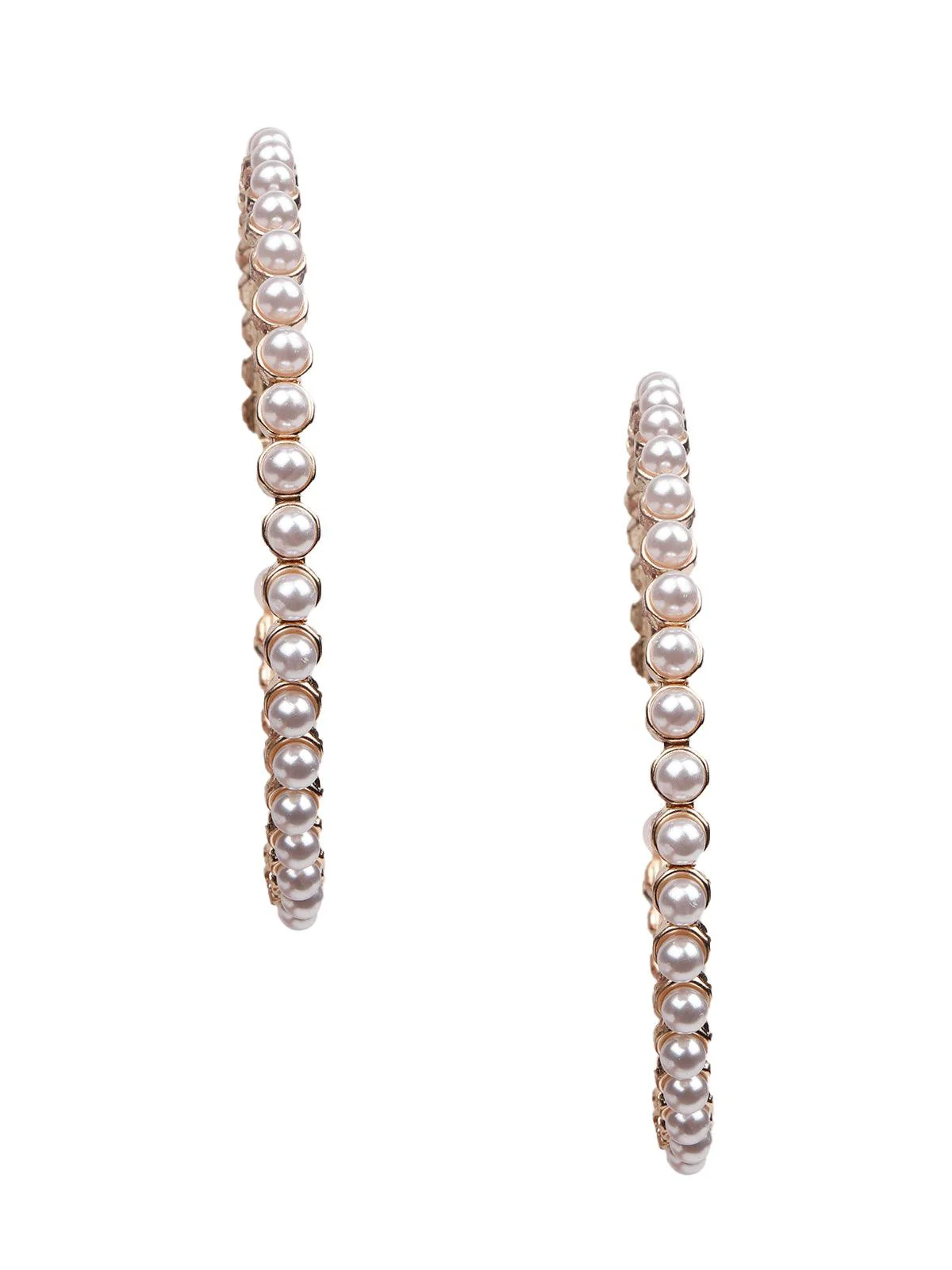 Odette Women White Metal Earrings - Image 3