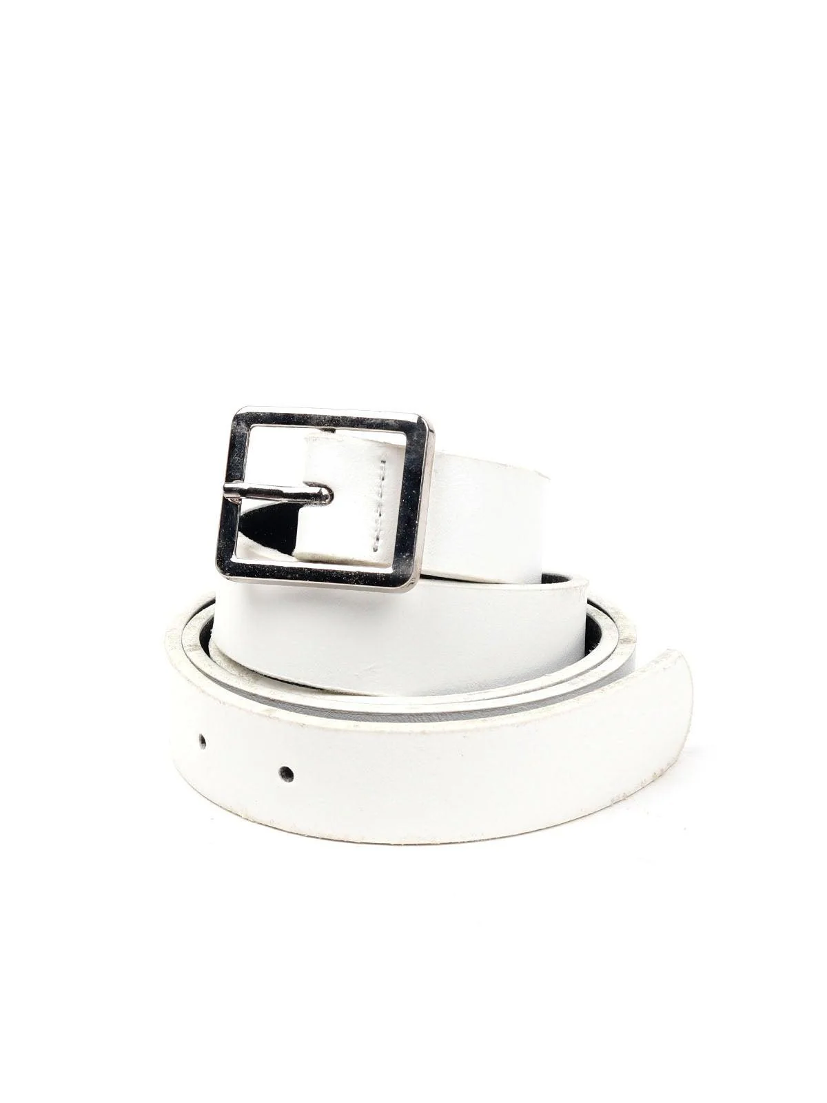 Odette Women White Textured Belt Bag - Image 5