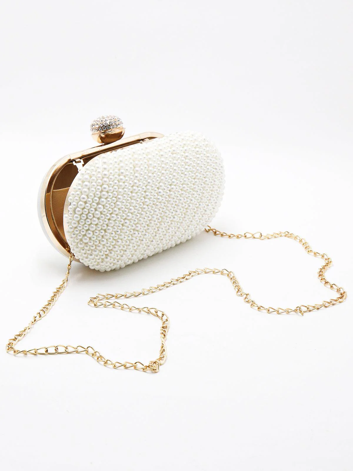 Odette Women Pearly Clutch - Image 4