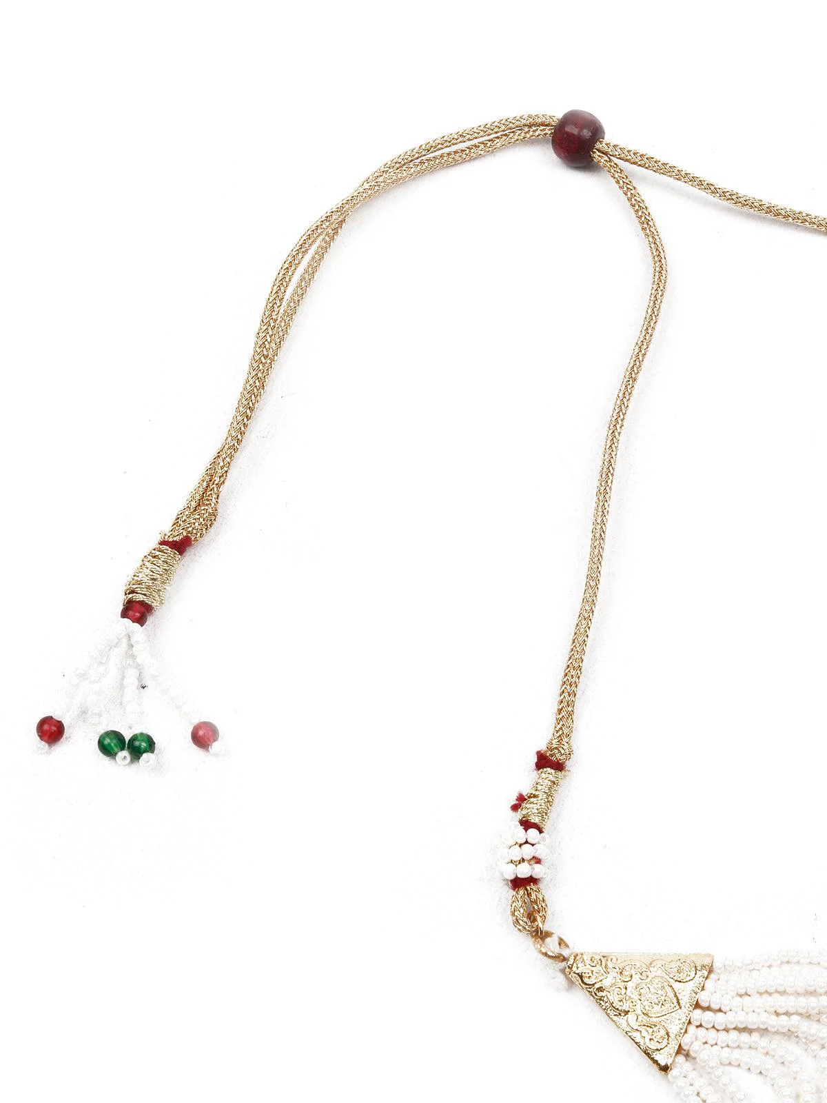 Odette Women Pearly Flowers Necklace Set - Image 6