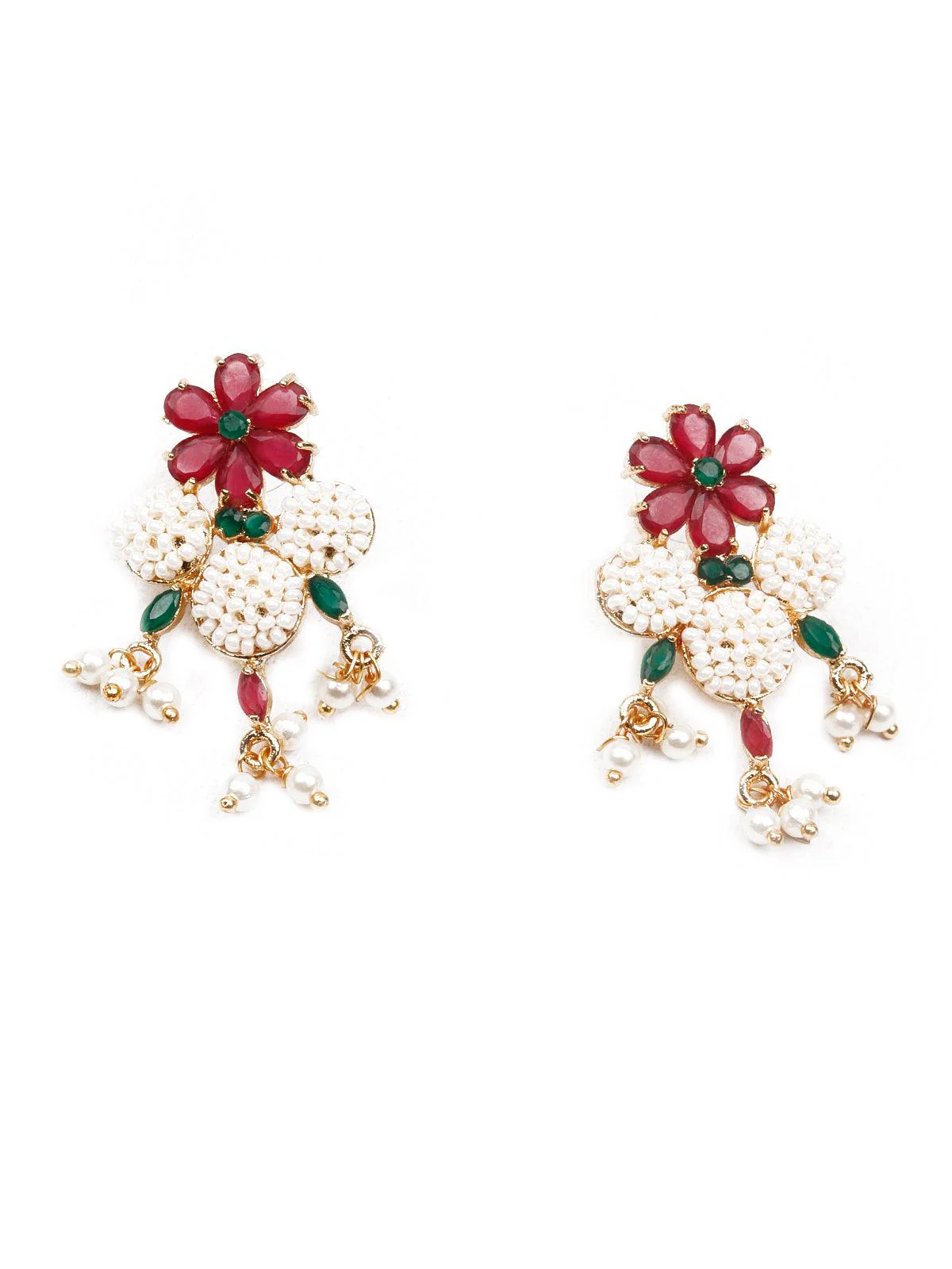 Odette Women Pearly Flowers Necklace Set - Image 7