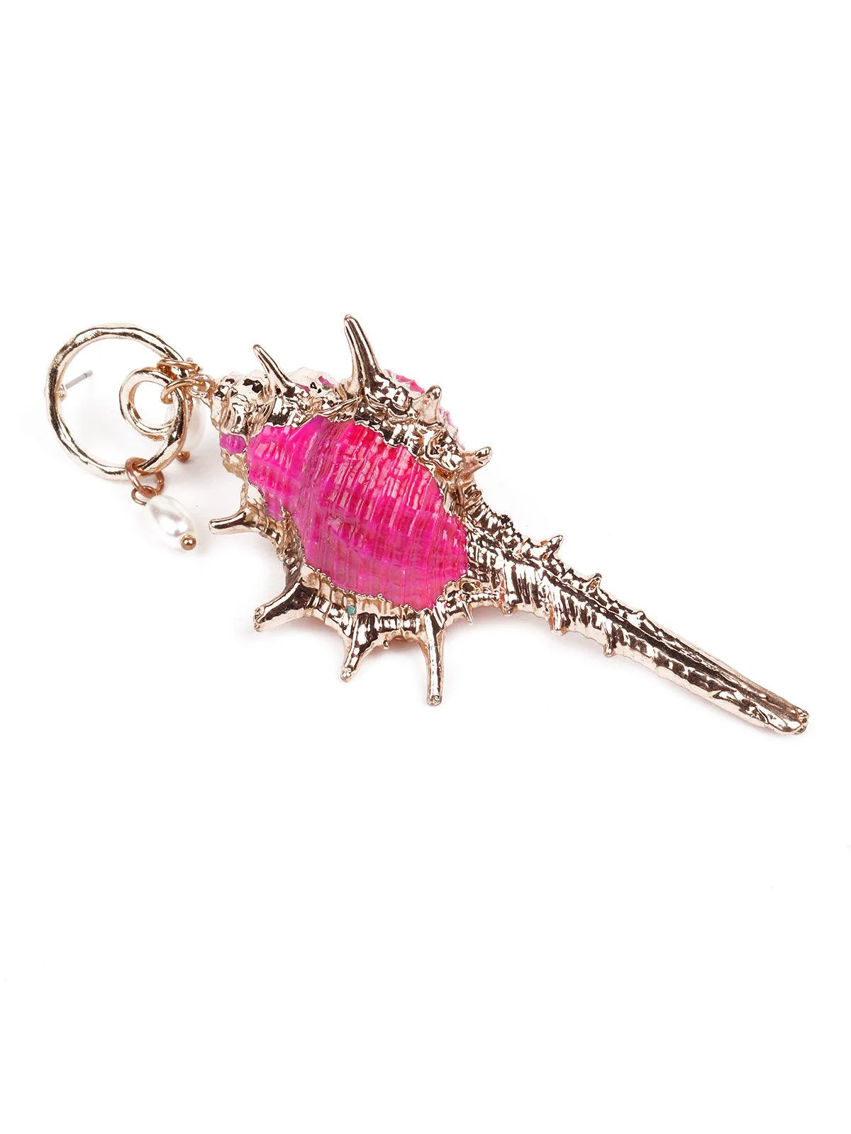 Odette Women Pink and gold stunning drop earrings - Image 5