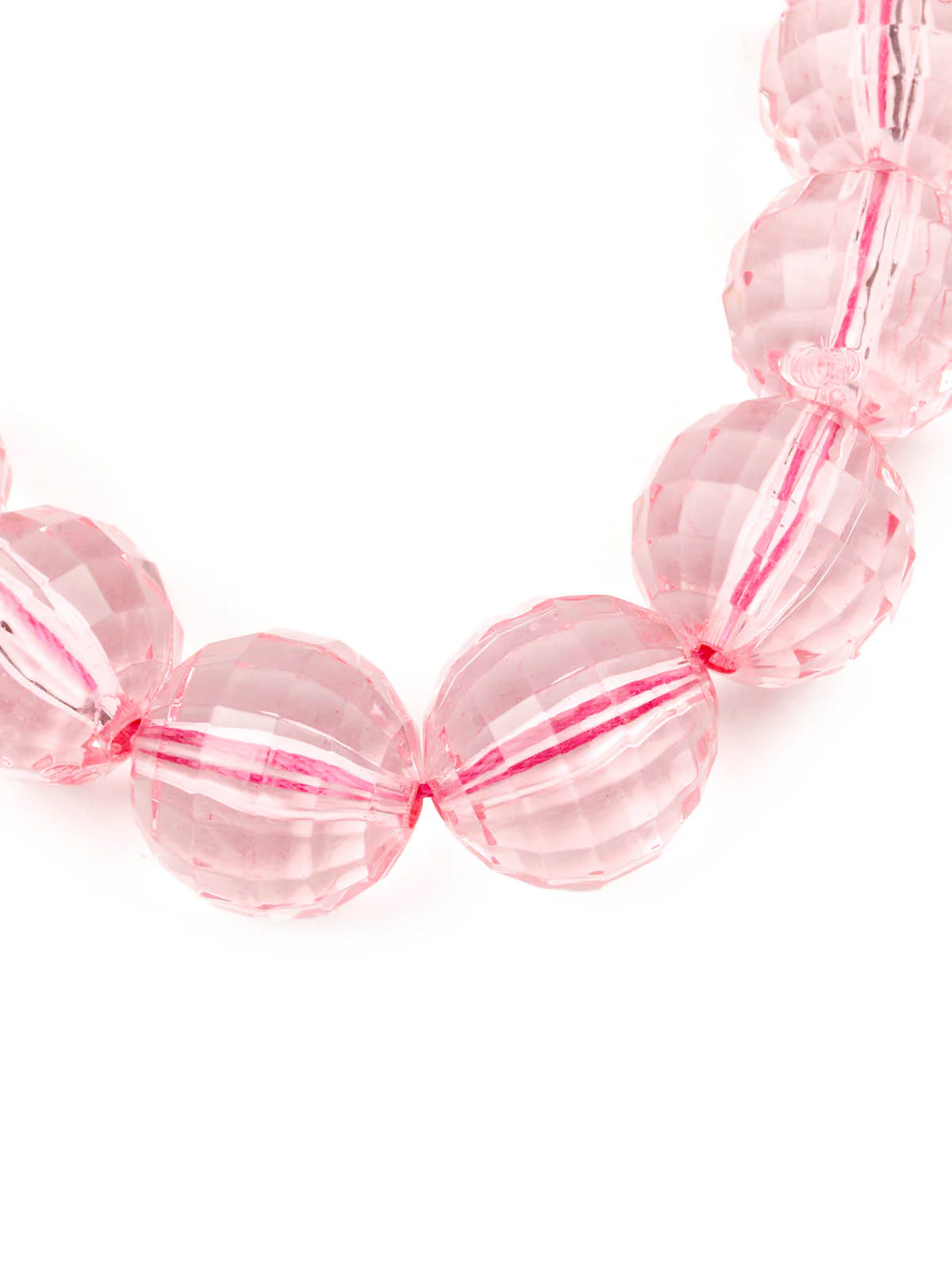 Odette Women Pink Big Beads Necklace - Image 5