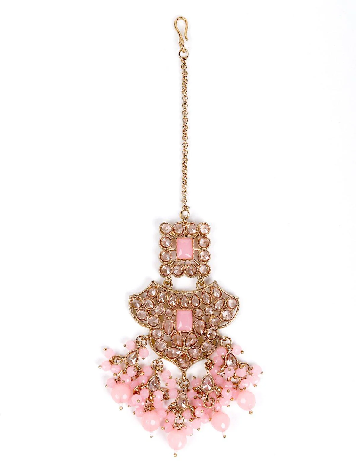 Odette Women Pink Metal Jewellery Set - Image 5