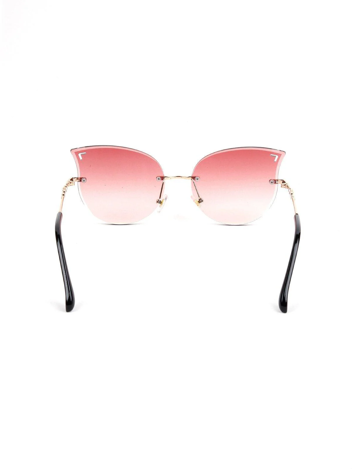 Odette Women Pink High-Index Acrylic Lense Frame Sunglasses - Image 6