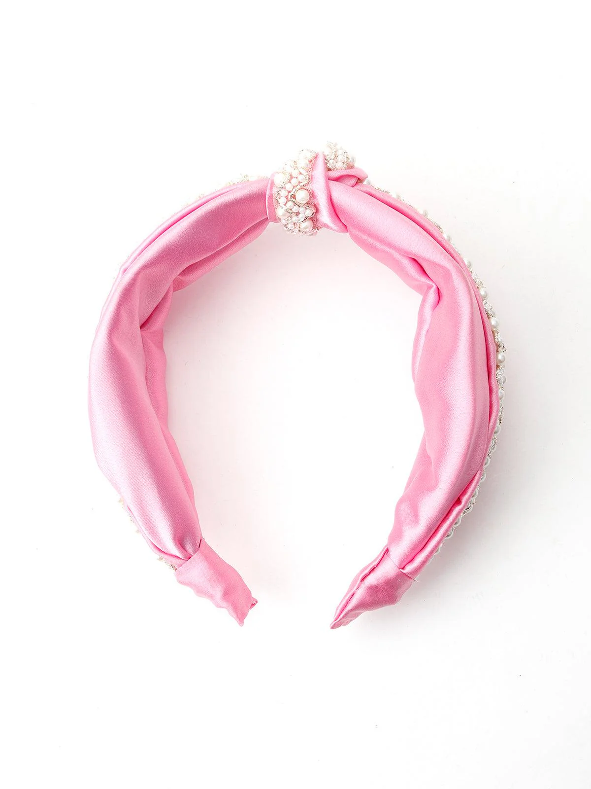 Odette Women Pink Ornate Hairband - Image 3