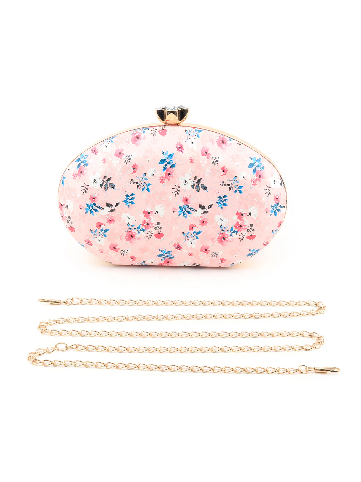 Odette Women Pink Printed Clutch - Image 3