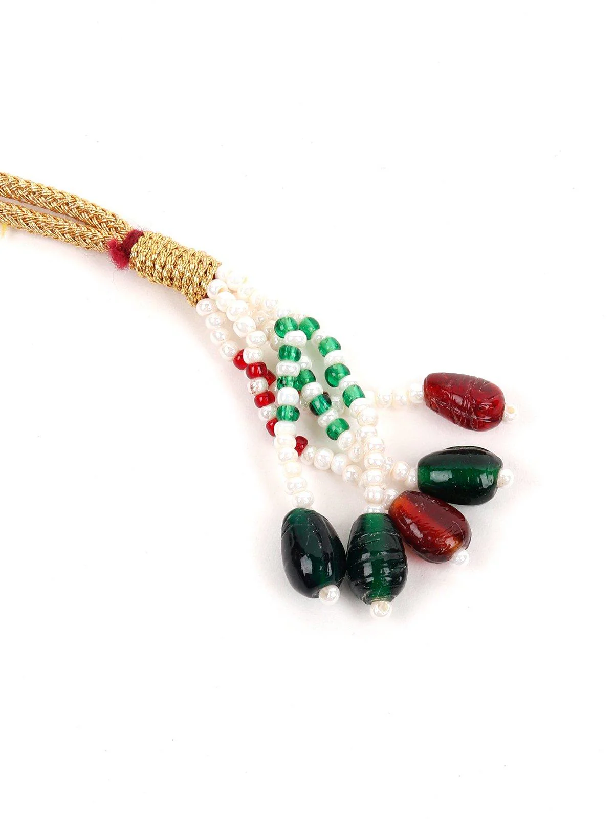 Odette Women Pink&Red Metal Necklace Set - Image 6