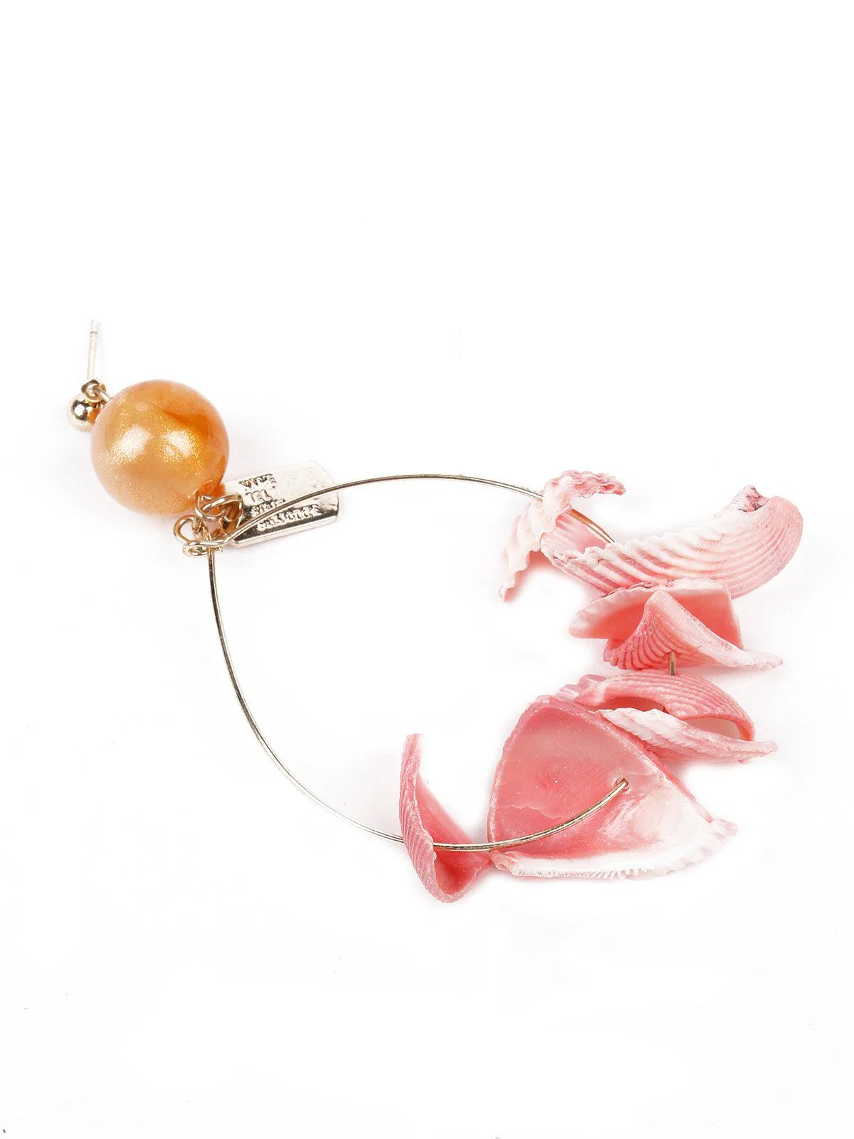 Odette Women Pink Statement Drop Earrings - Image 5
