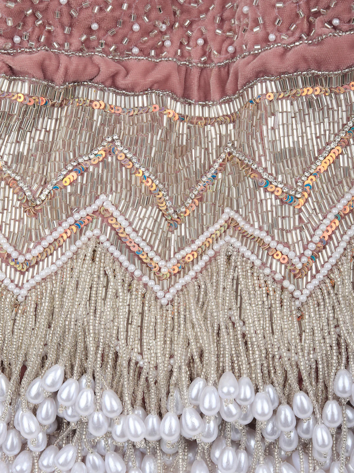 Odette Women Pink Tassel Potli Bag - Image 6