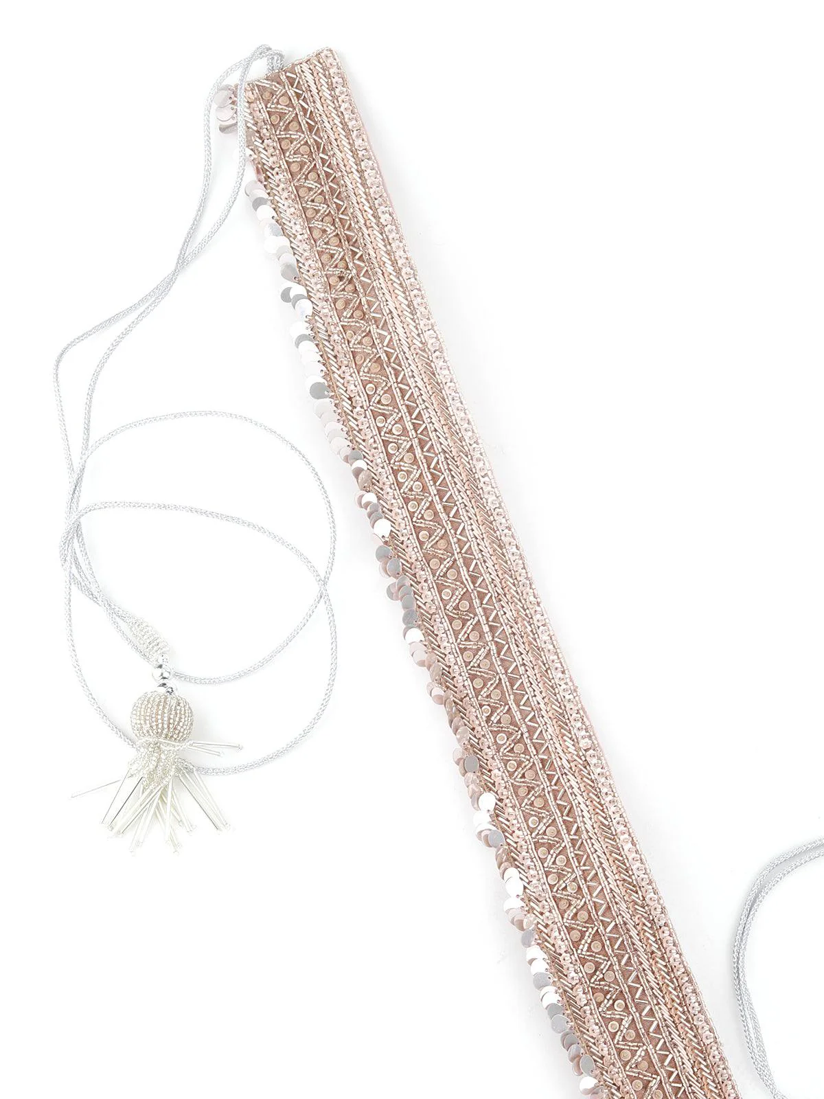 Odette Women Pink Tickle Velvet Base Belt - Image 5