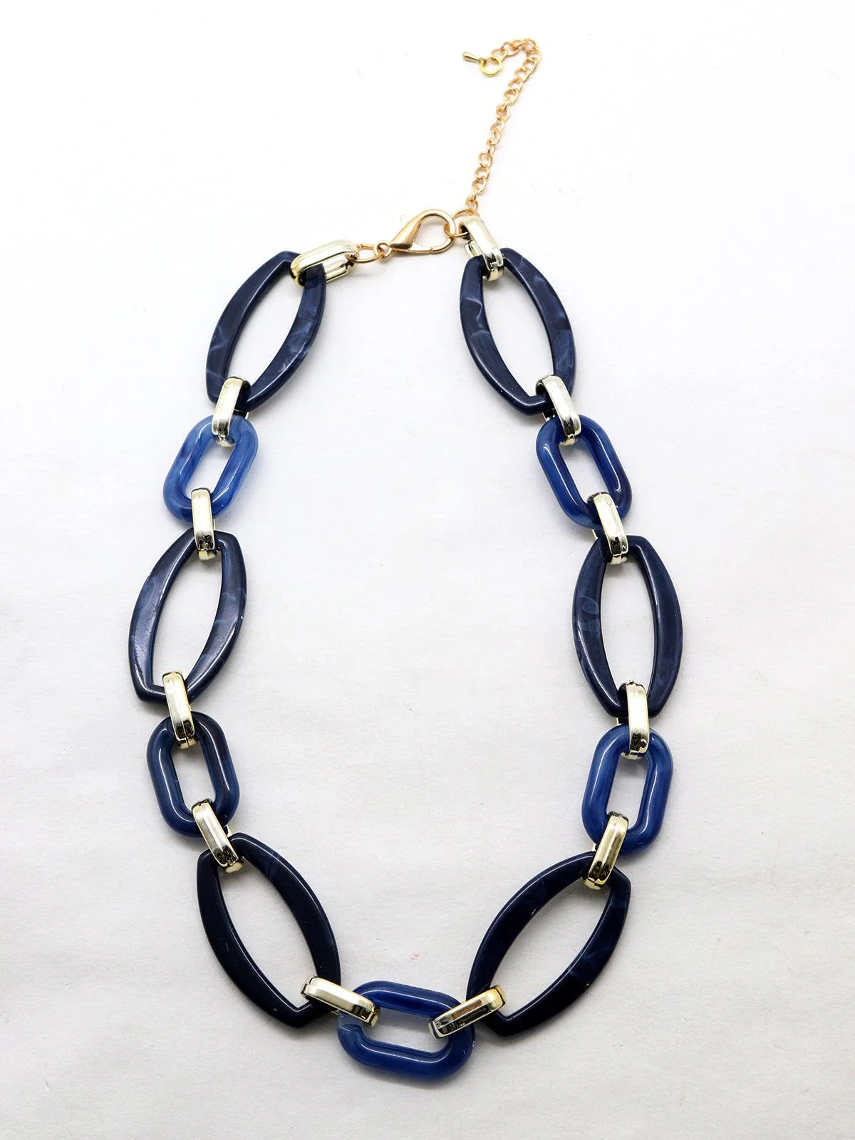 Odette Women Pliant Blue Loop Necklace - Image 3