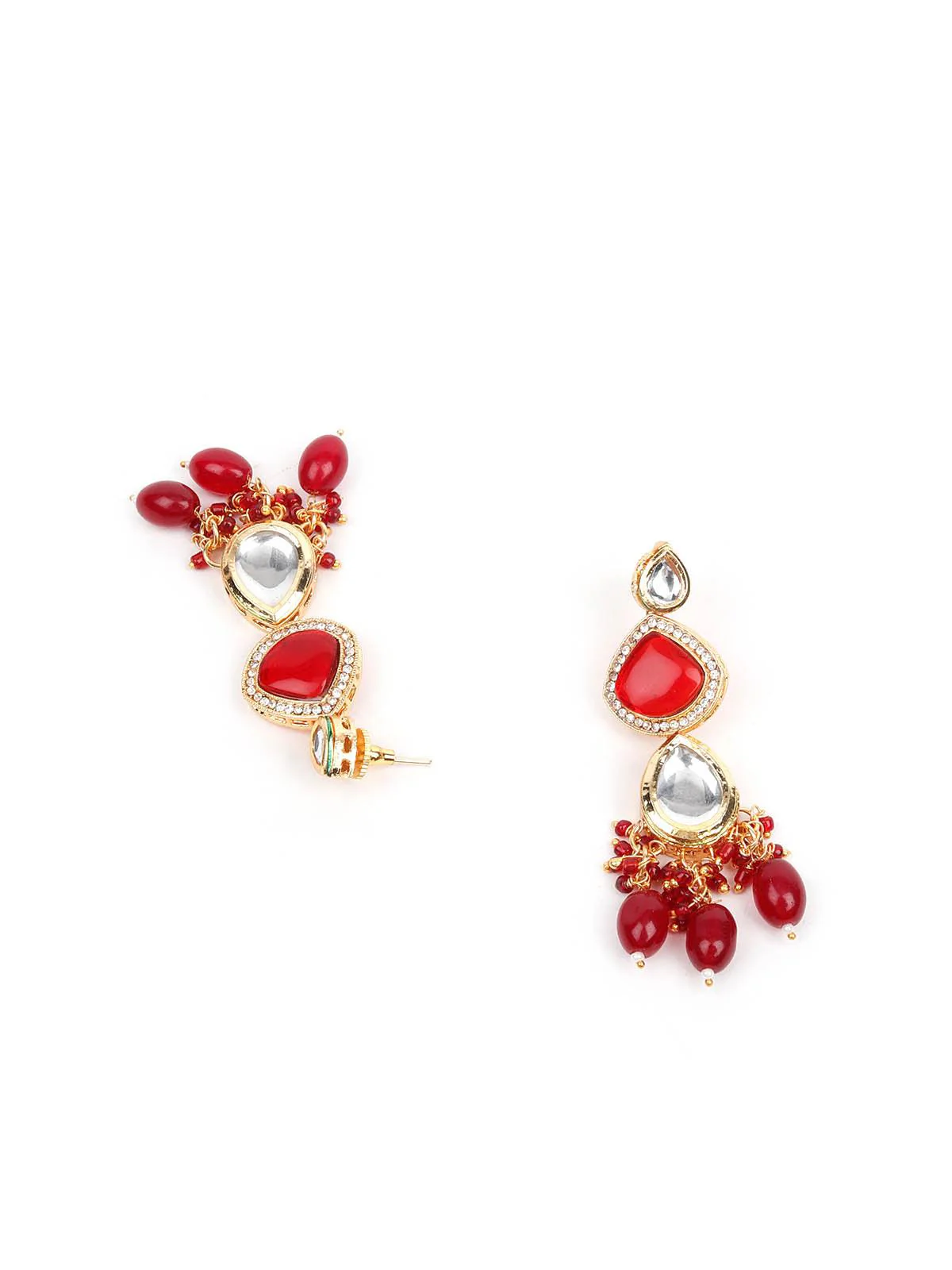 Odette Women Red And White Choker Set - Image 5