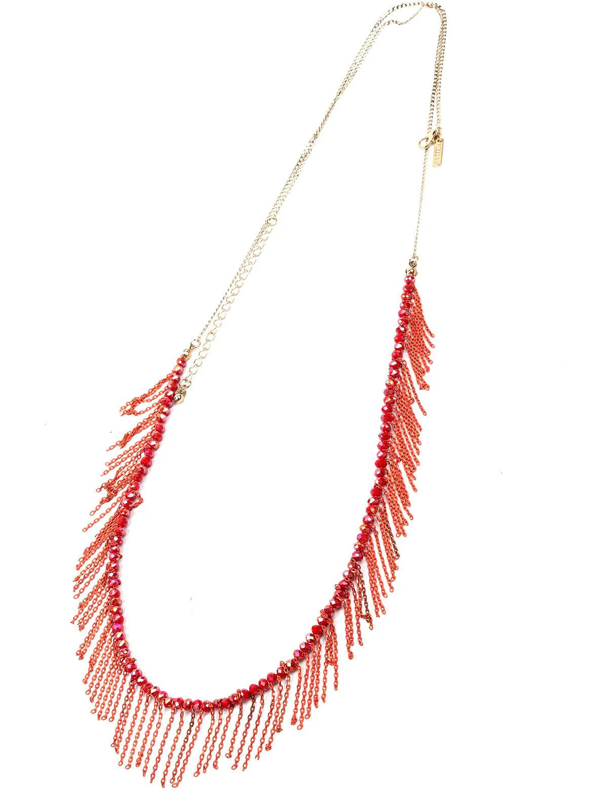 Odette Women Red Metal Necklace - Image 4