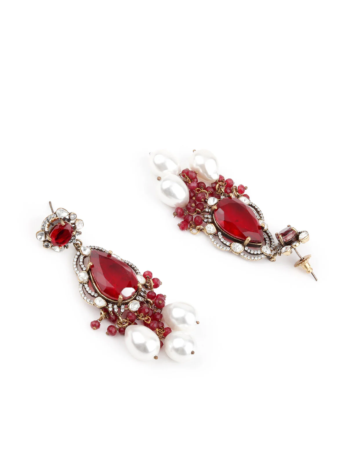 Odette Women Red Beads Choker Set - Image 6