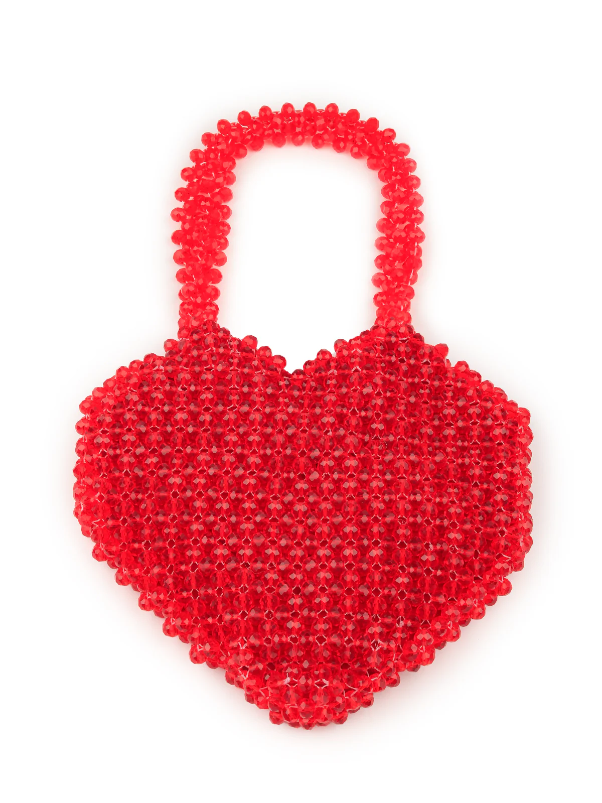 Odette Women Red Beads Woven Clutch - Image 3