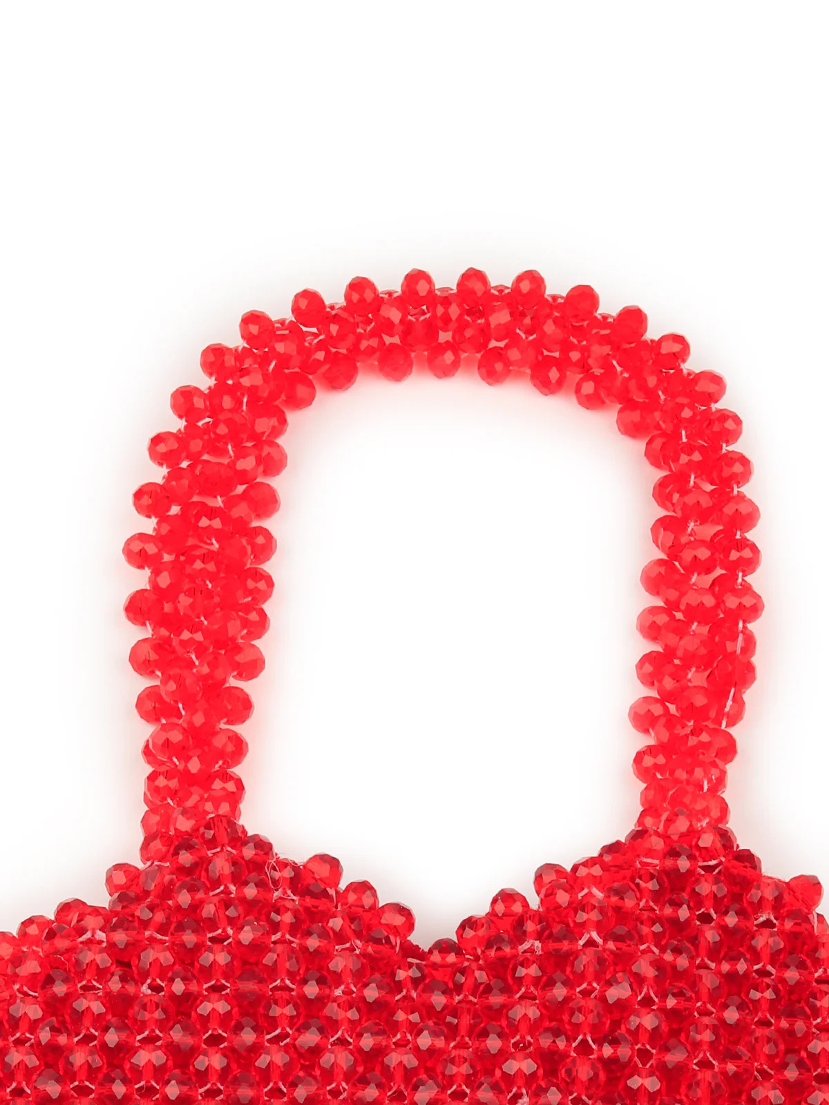 Odette Women Red Beads Woven Clutch - Image 6