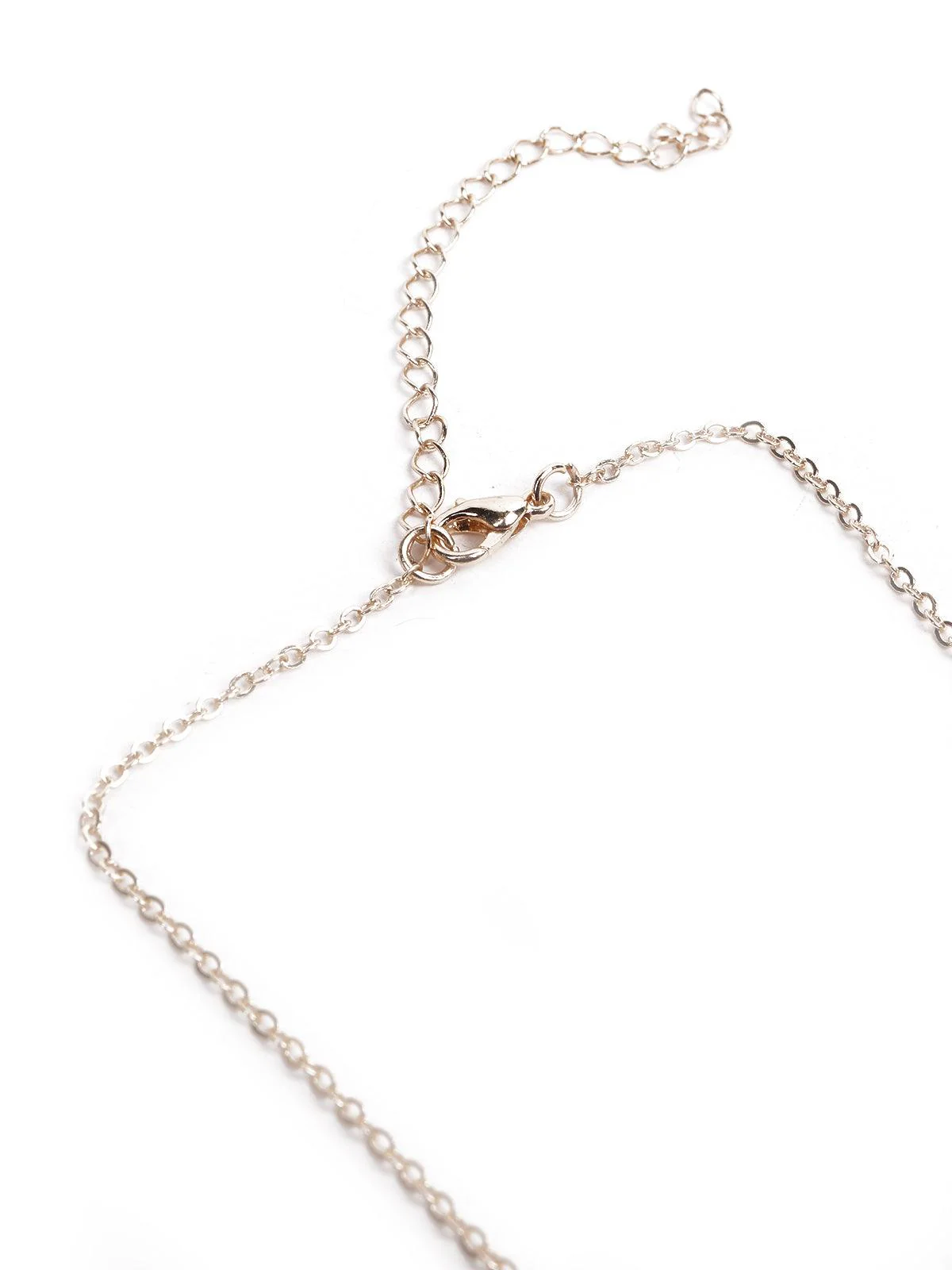 Odette Women Red Floral Metal Necklace Set - Image 6