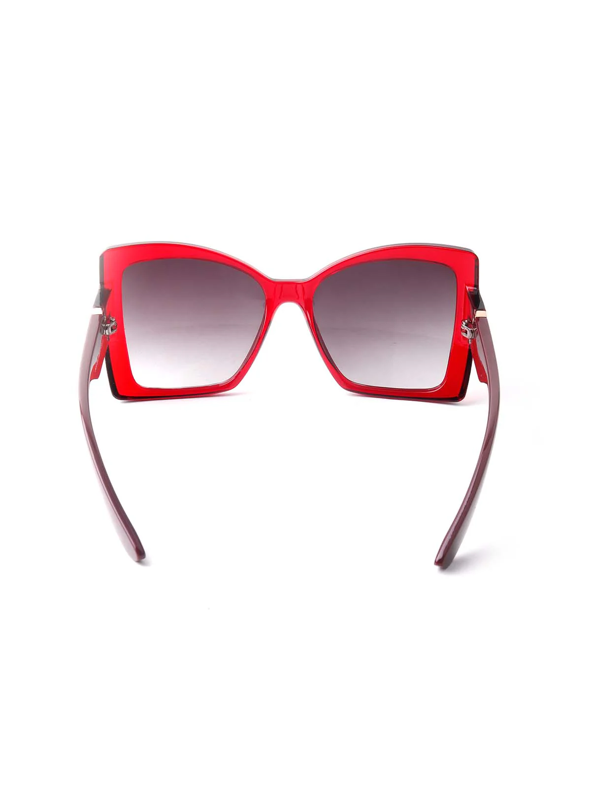 Odette Women Red Frame Flared Stunning Sunglasses - Image 9