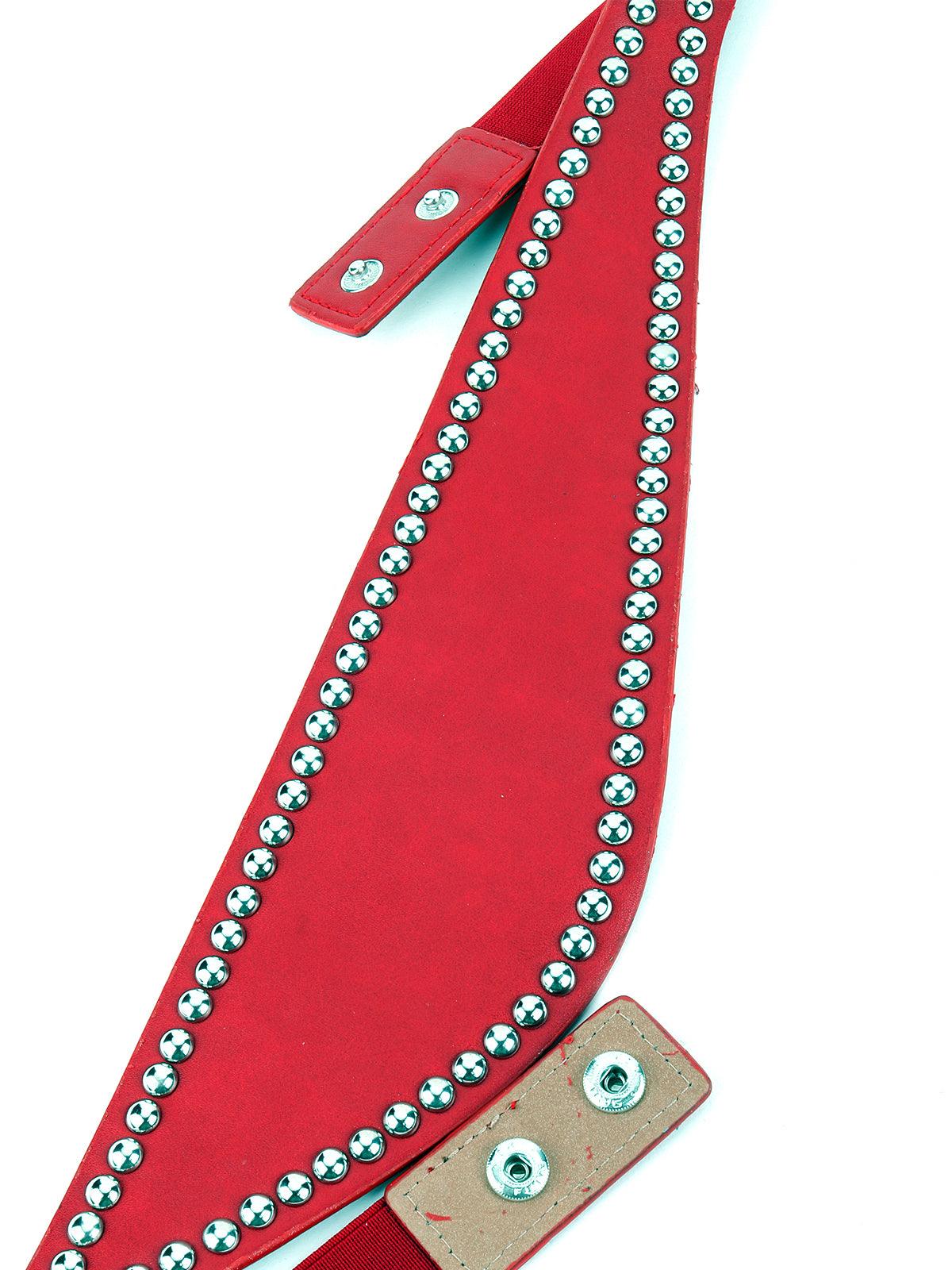 Odette Women Red Colour Elegant Waist Belt - Image 6