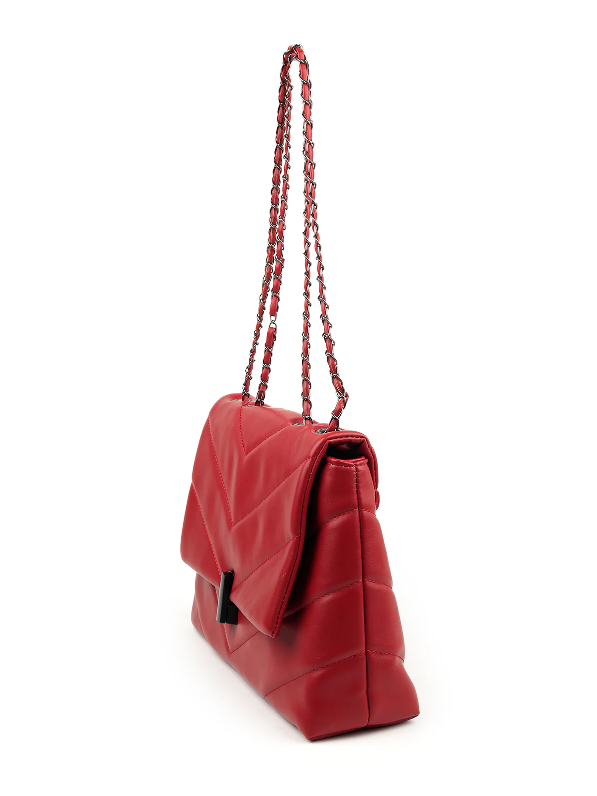 Odette Women Red Patterned Handbag - Image 4
