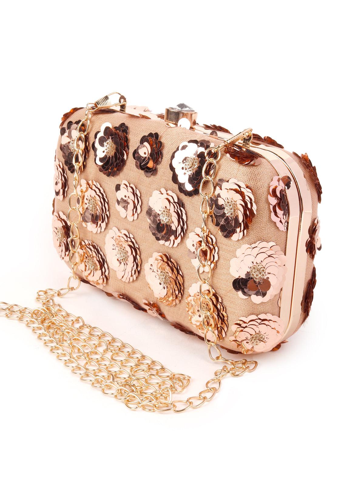 Odette Women Resplendent Flowery Clutch Bag - Image 3