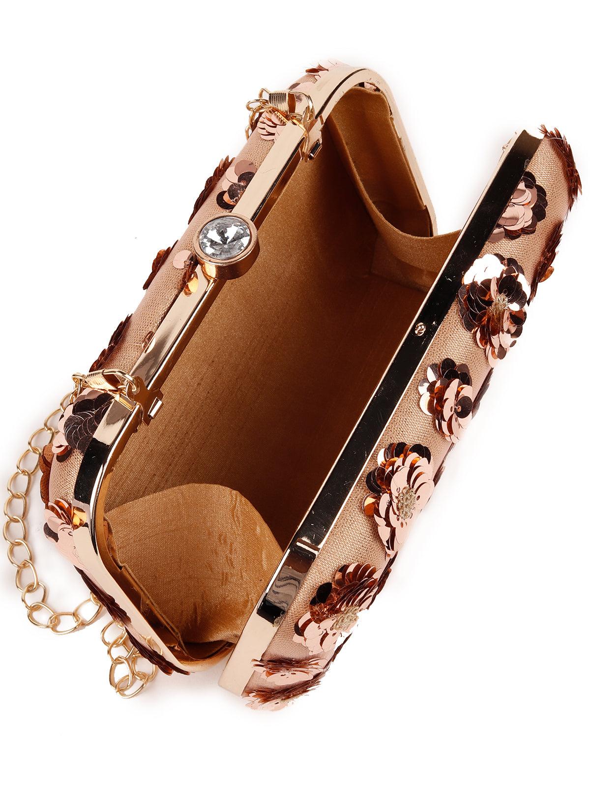 Odette Women Resplendent Flowery Clutch Bag - Image 5