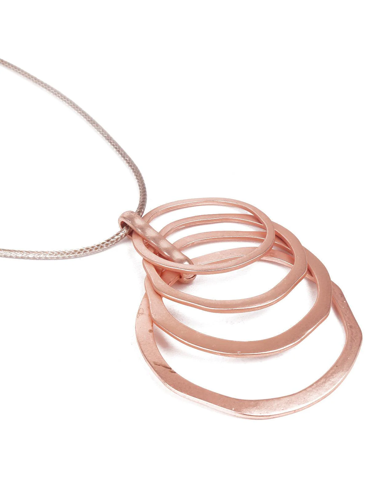Odette Women Gold Layered Rounded Metal Locket Necklace - Image 5