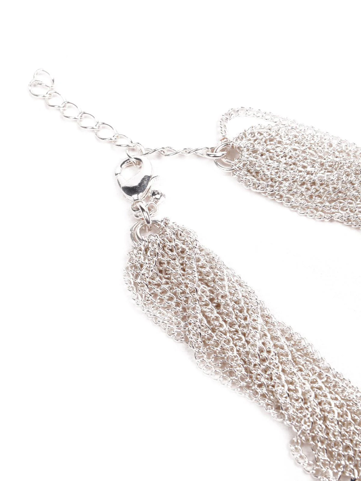 Odette Women Blue Aired Metal Necklace - Image 6
