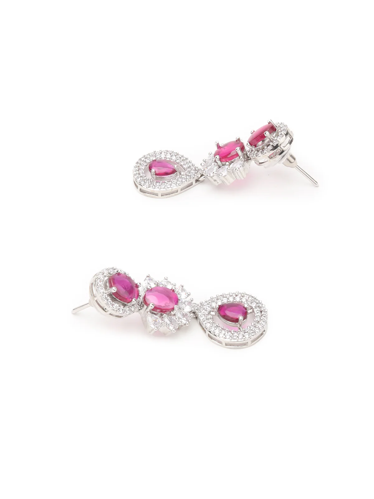 Odette Silver Alloy Jewellery Set For Women - Image 6