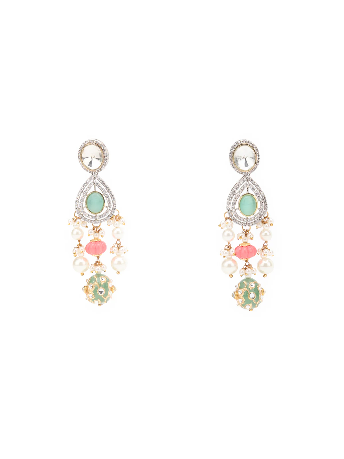 Odette Multicolored Alloy Jewellery Set For Women - Image 4
