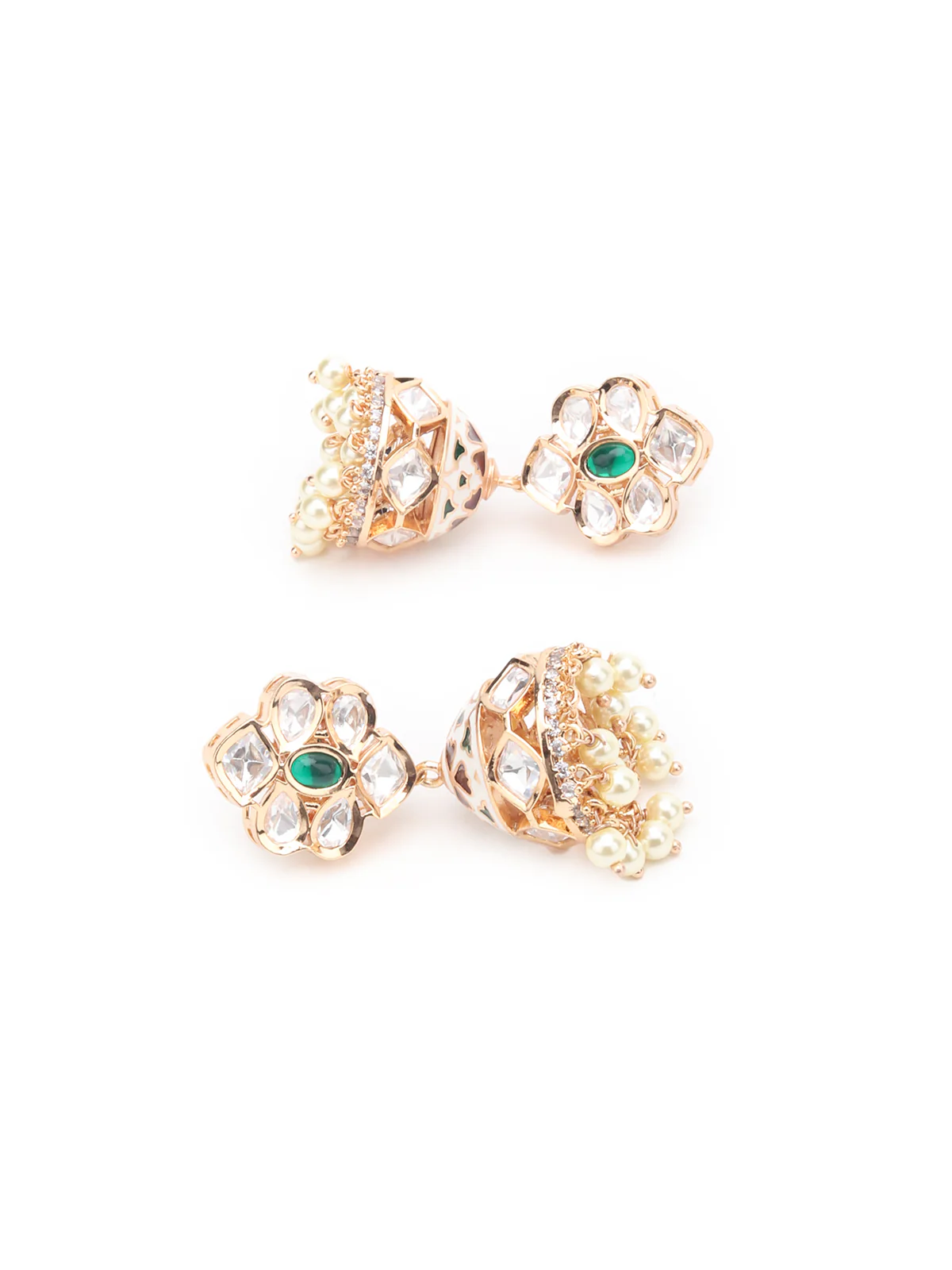 Odette Off White Layered Alloy Jewellery Set For Women - Image 6