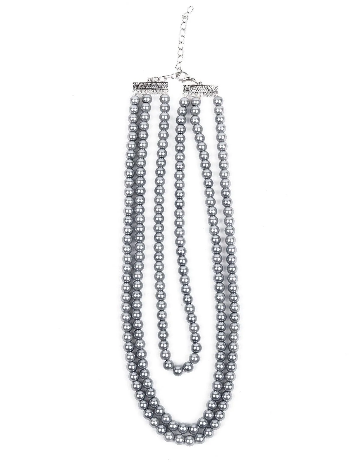 Odette Women Grey Metal Necklace - Image 3