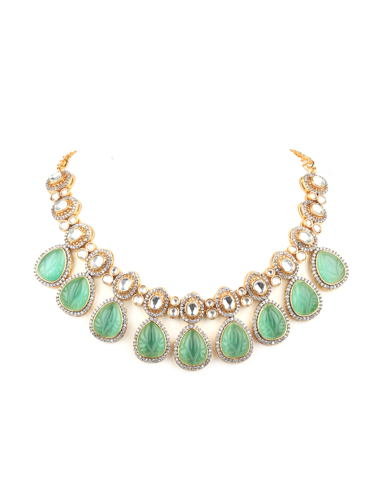 Odette Women Sea Green Choker Neckpiece - Image 4