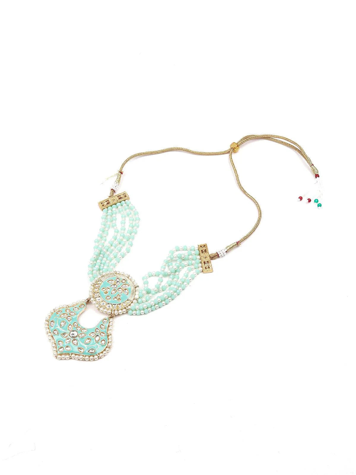 Odette Sea Green Stunning Beaded Necklace For Women - Image 2