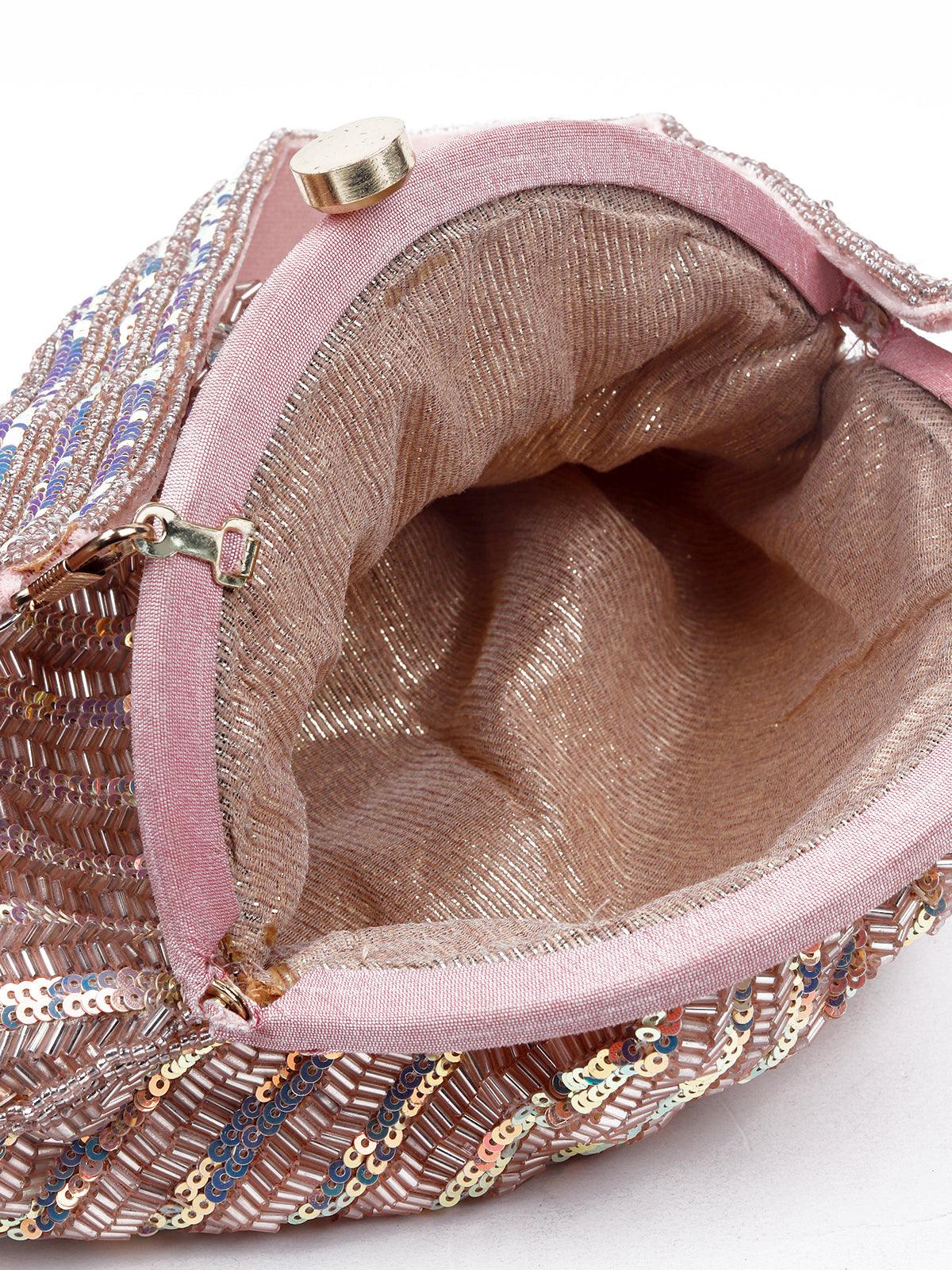 Odette Women Pink Potli Bag - Image 6