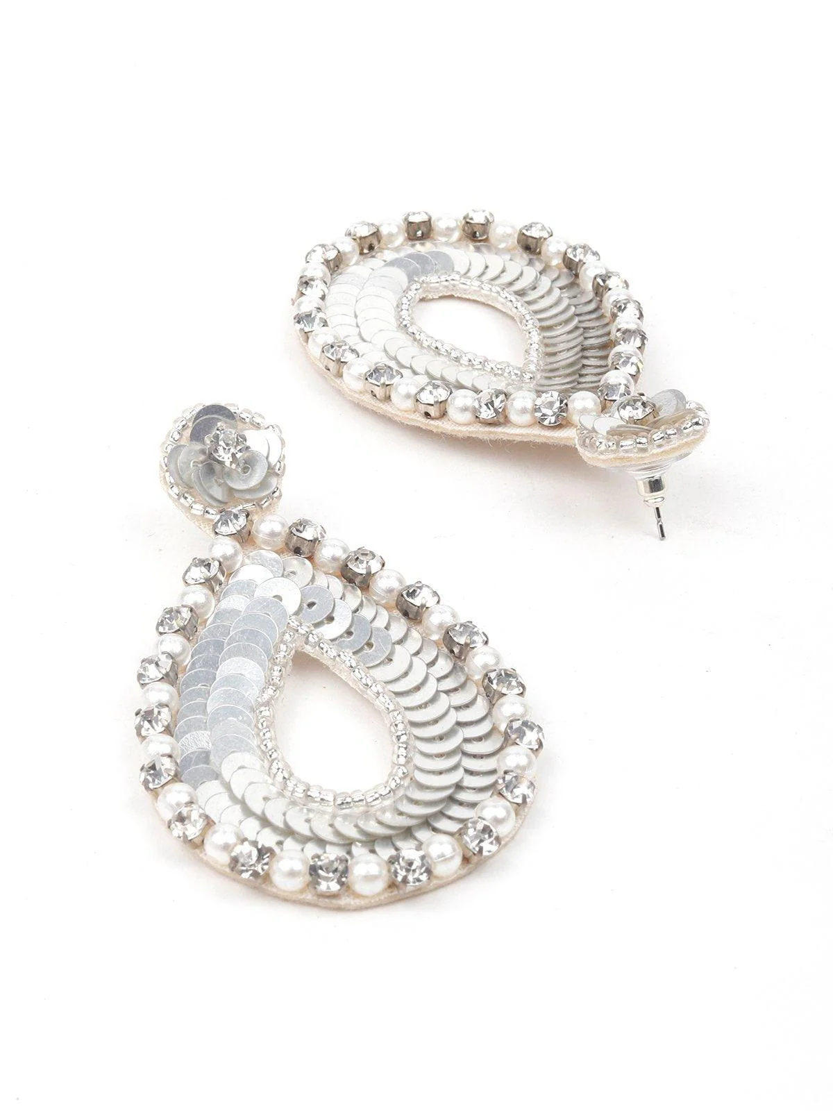 Odette Women Silver Metal Earrings - Image 6