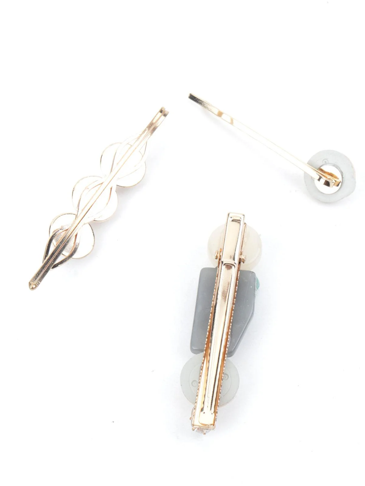 Odette Women Set Of Three Pearly Magnificient Hair Clips - Image 6