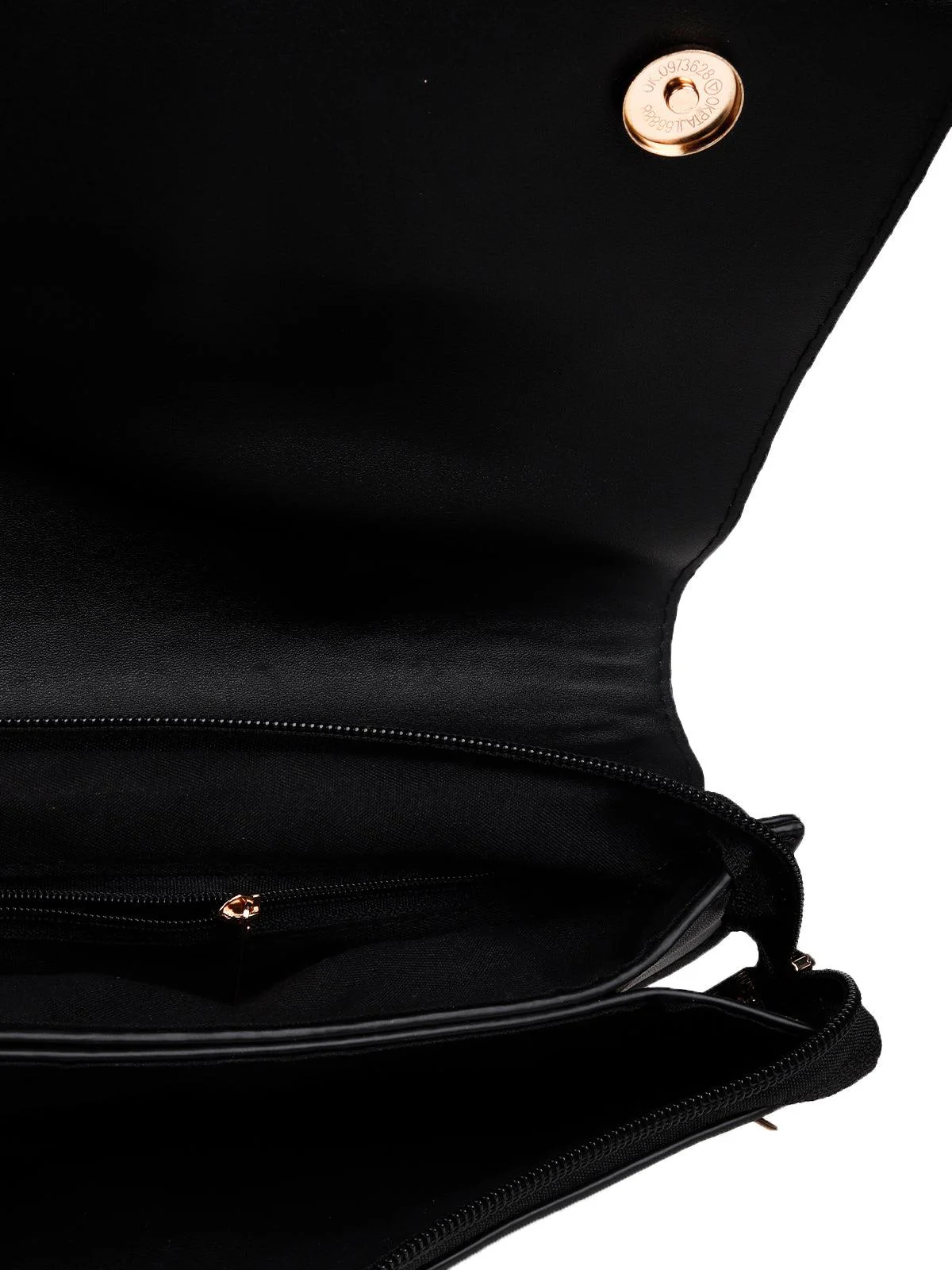 Odette Women Navy Blue Leatherette Sling Bag - Image 6