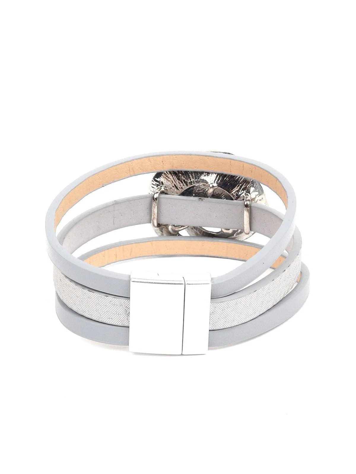 Odette Women Silver Metal Bracelet - Image 7