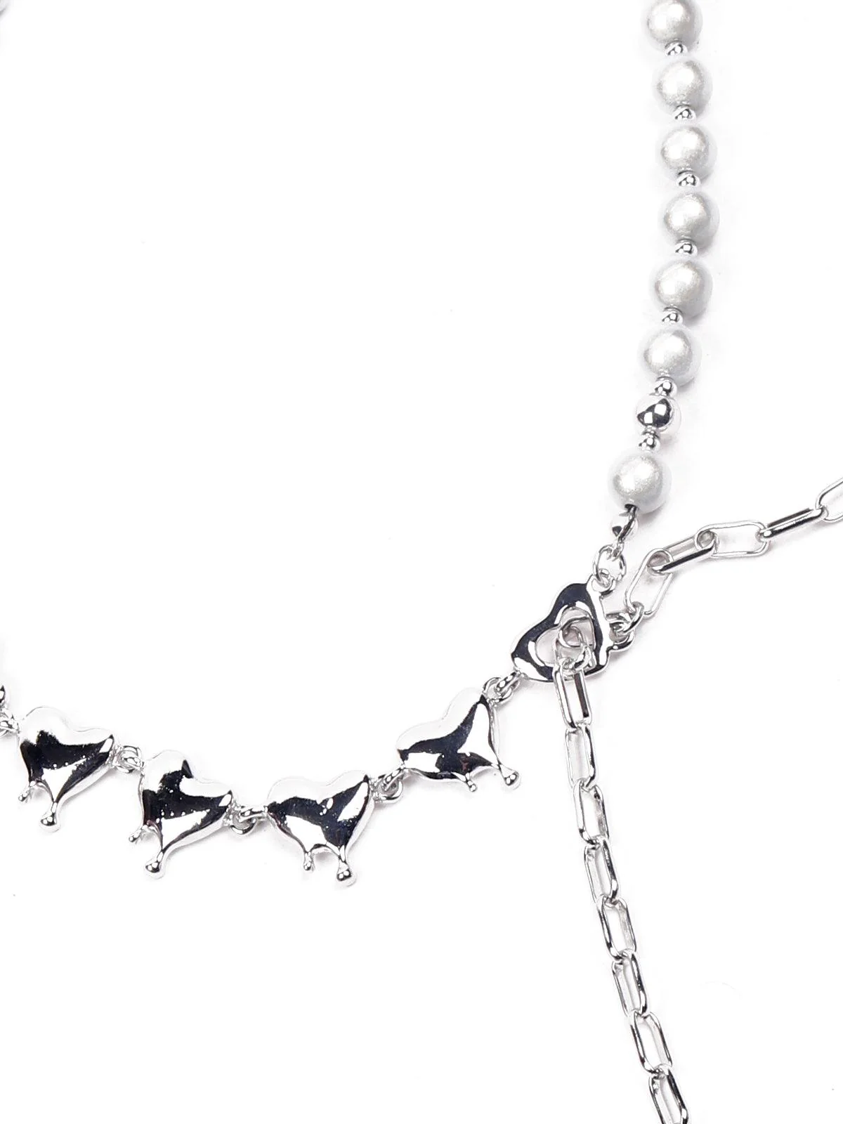 Odette Women Silver Metal Shaped Necklace - Image 6