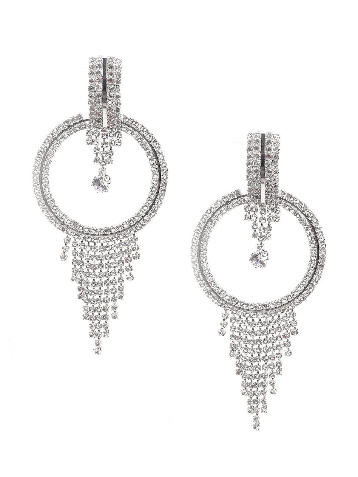 Odette Women Silver Color Dangle Earrings